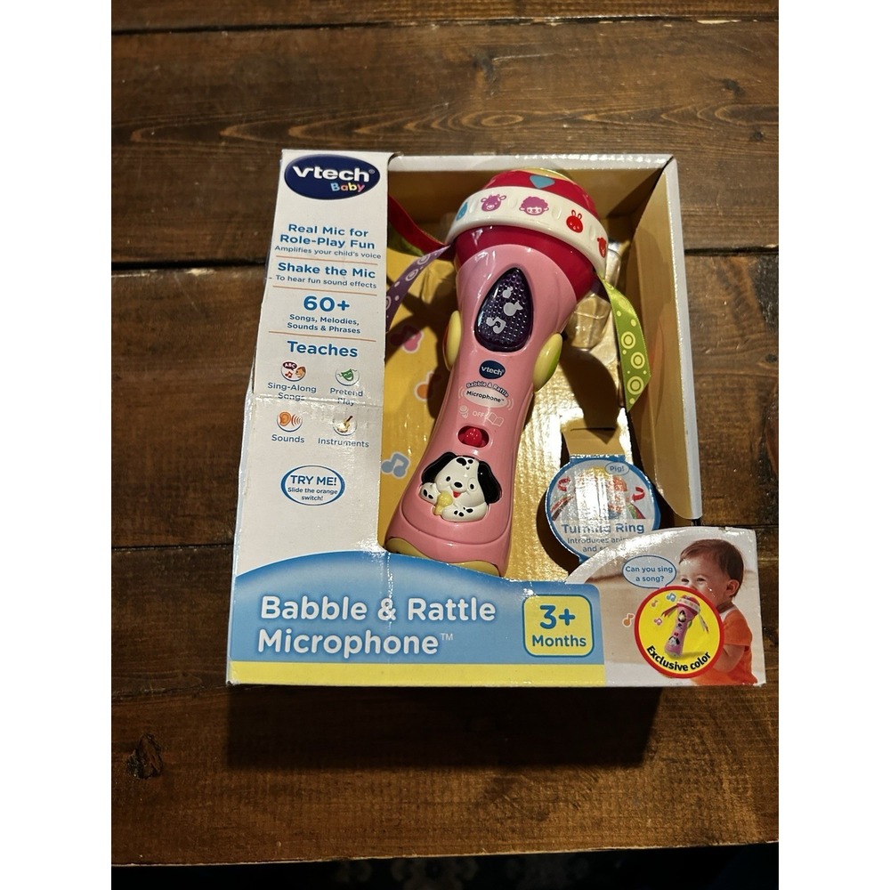 Vtech Babble & Rattle‎ Microphone Pink BRAND NEW